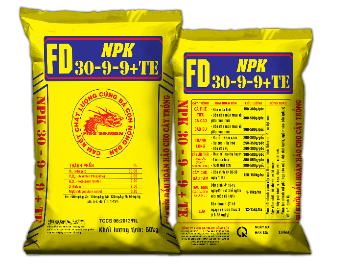 PHÂN BÓN NPK FD-30-9-9+TE - THÁP CAO